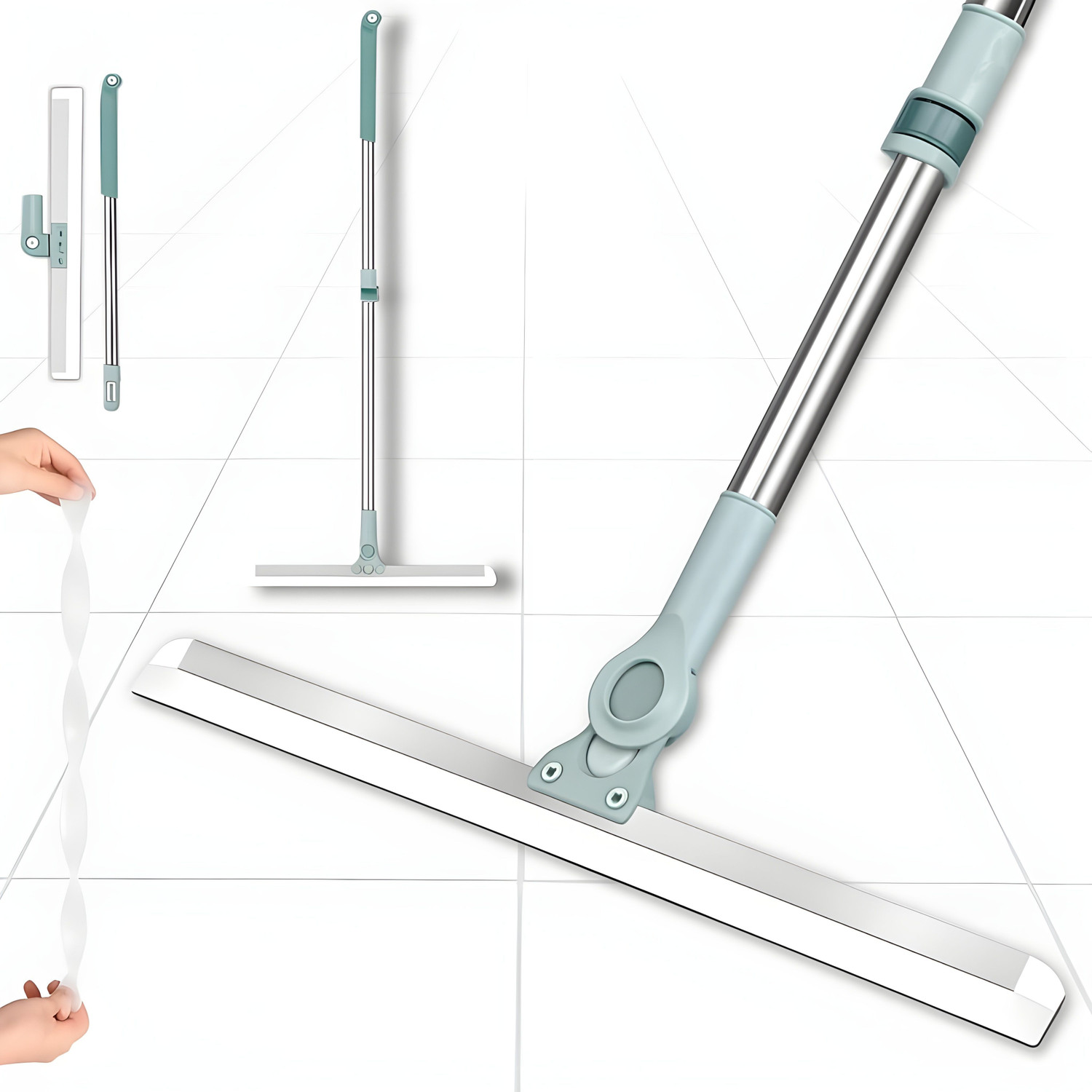 Image of FUELBYTE Magic Broom Silicone Floor Wiper Cleaning Squeegee Durable Efficient Bathroom & Kitchen Wiper