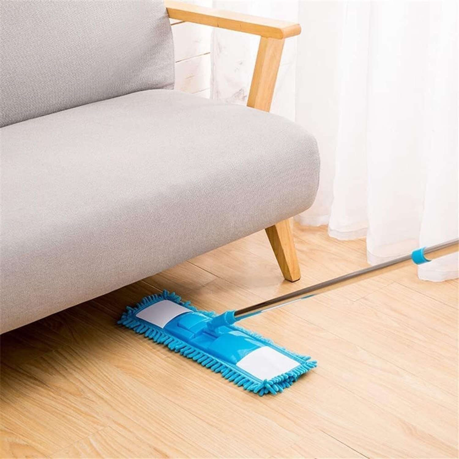 Image of SCRUMBLE CREATION Flat Mop for Dry & Wet Cleaning Microfibre Wet and Dry Brush (Multicolor)