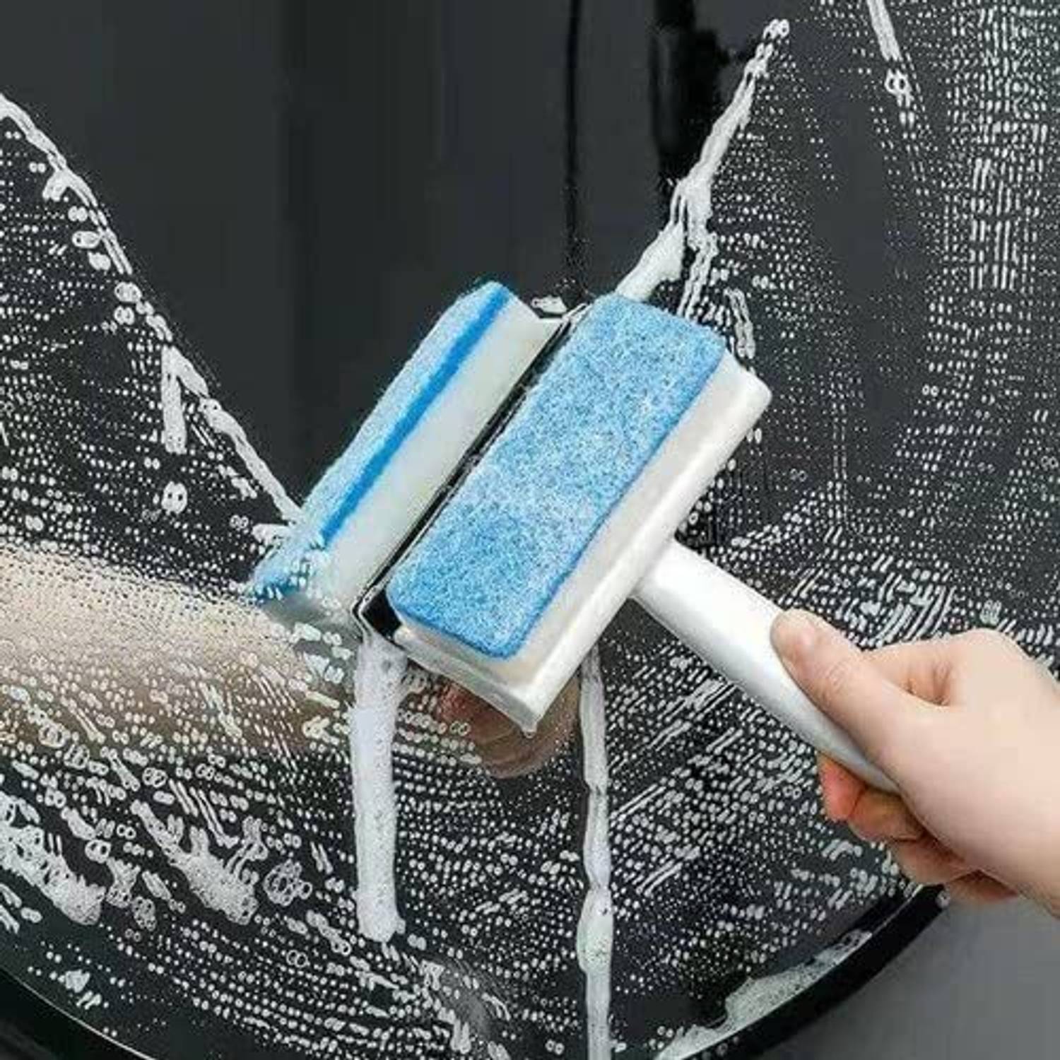 ARANKA 2 in 1 Glass Wiper Cleaning Brush Mirror Grout Tile Cleaner Kitchen Wiper