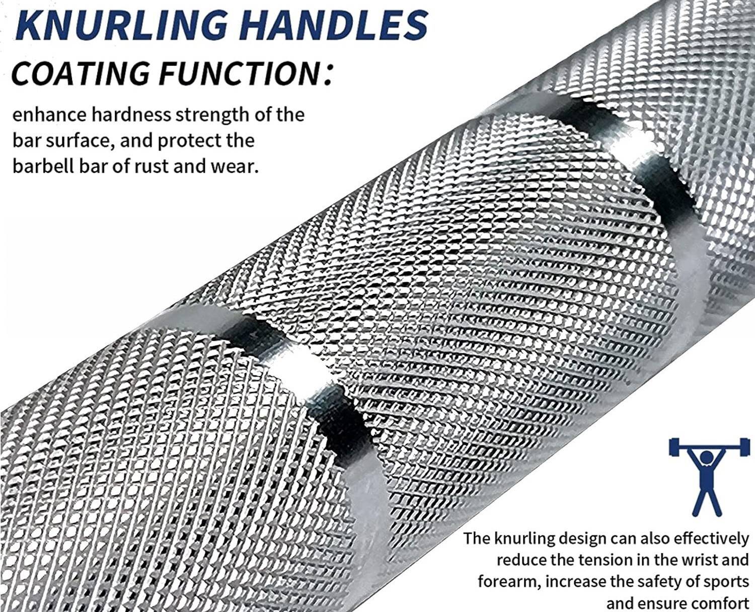 YMD 40 kg Steel Plates 4FT Curl & 5FT Straight 25mm Rods Home Gym - Image 3