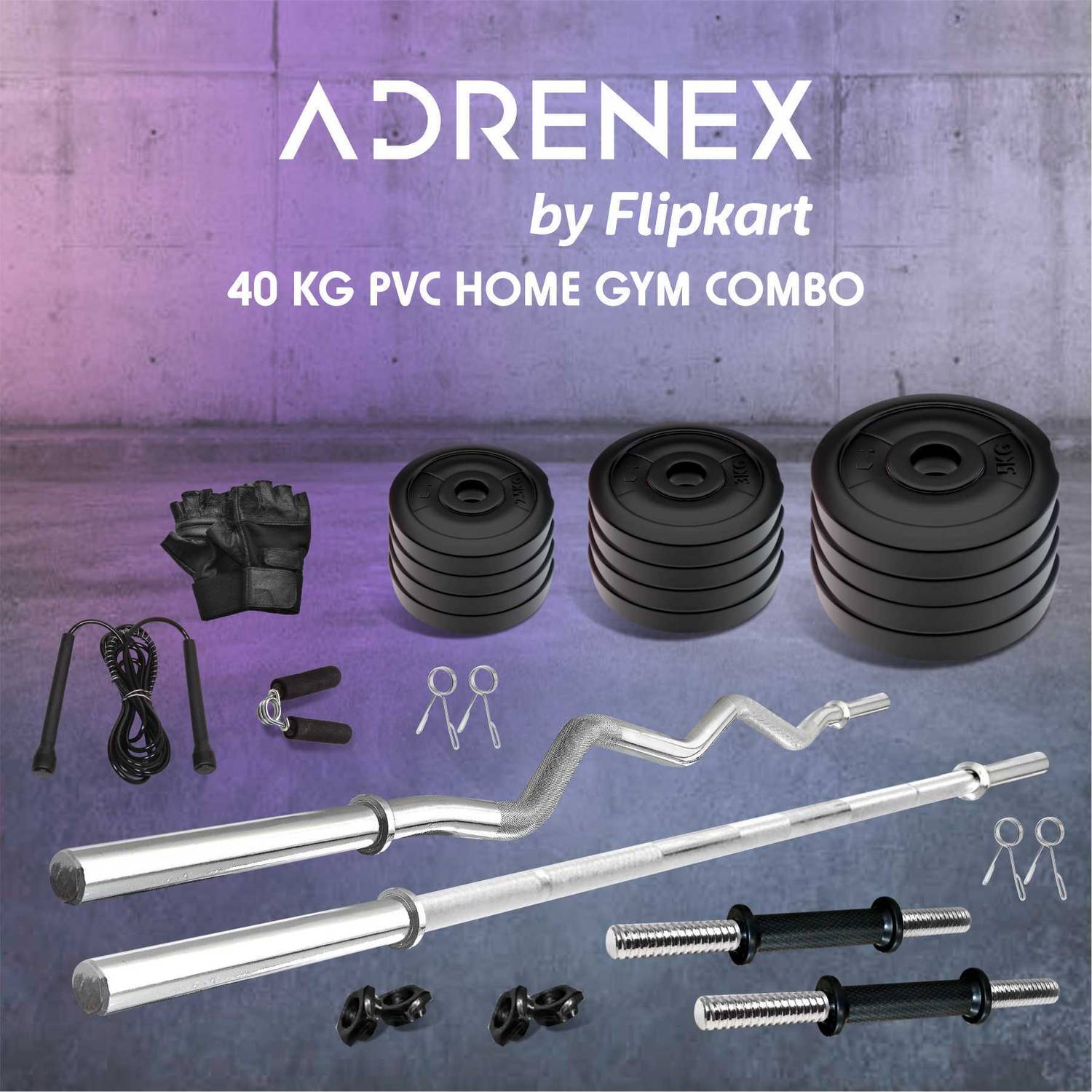Adrenex 40 kg Home Gym Combo