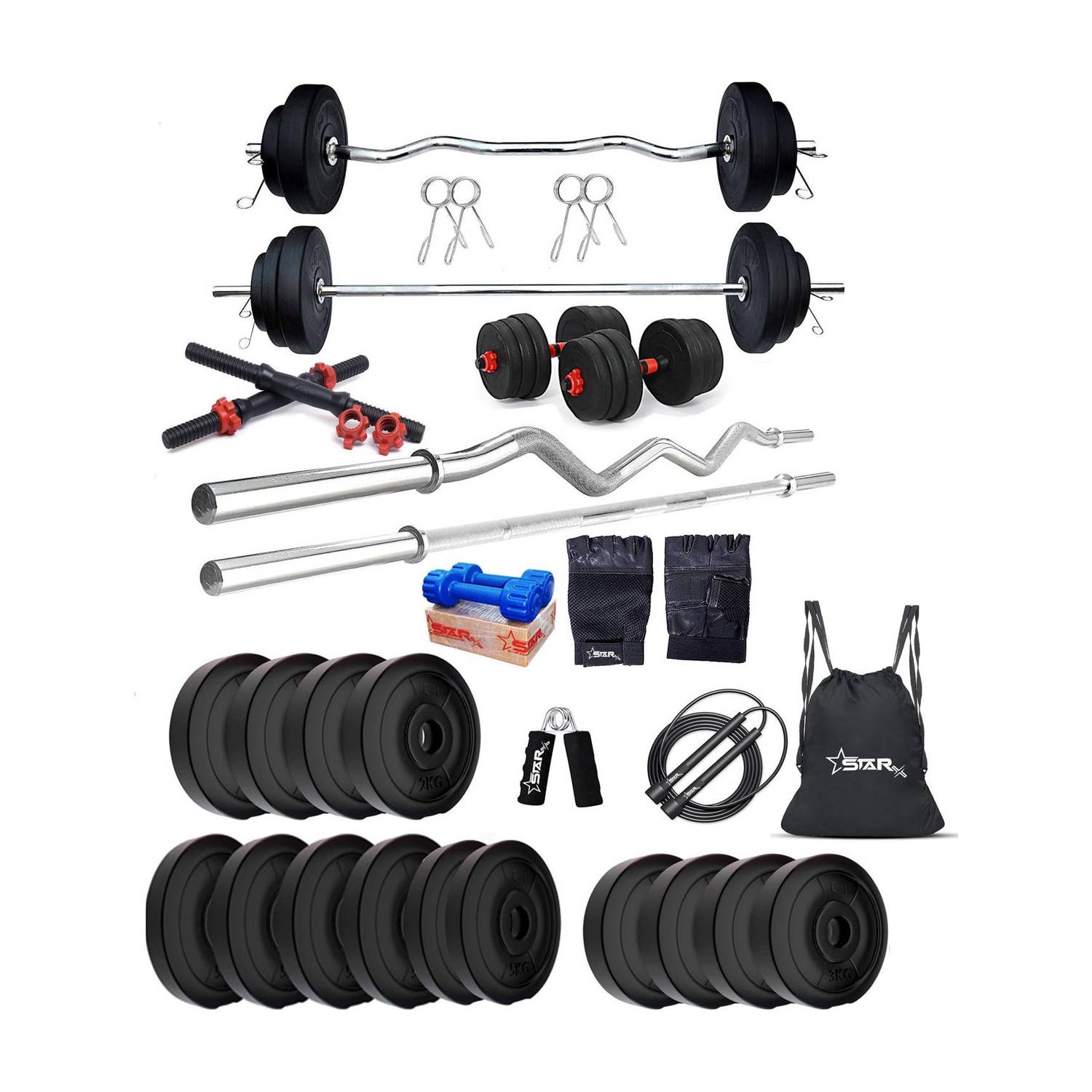 STARX 50 kg PVC Home Gym Combo - Image 1