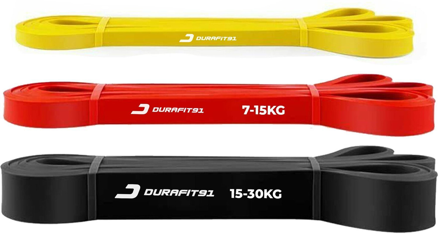 Image of Durafit91 700 kg Durafit91 Natural Rubber Resistance Band Loop for Workout & Pull-Ups Home Gym Combo