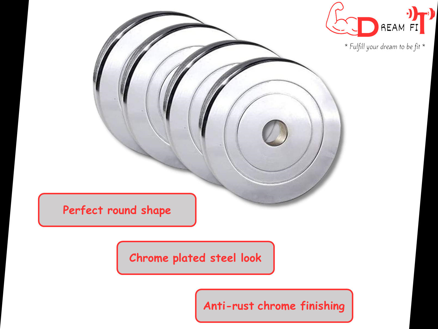 Image of DreamFit 50 kg Steel plates, 8in1 bench, 23mm 3ft curl & 5ft straight rod, dumbbell rods & acc Home Gym Combo