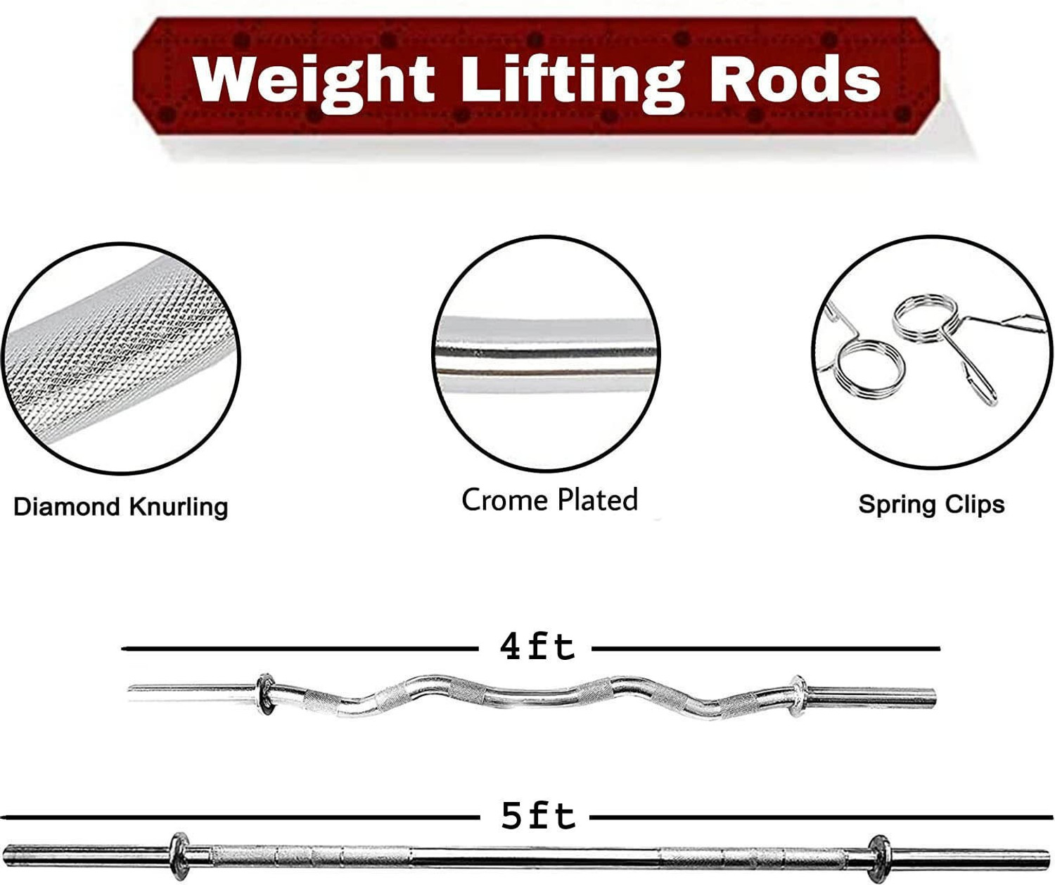 Image of YMD 60 kg Professional Metal Integrated Rubber Plates (2.5X4 5x4 15X2) 4FT Curl, 5FT Strt Home Gym Combo