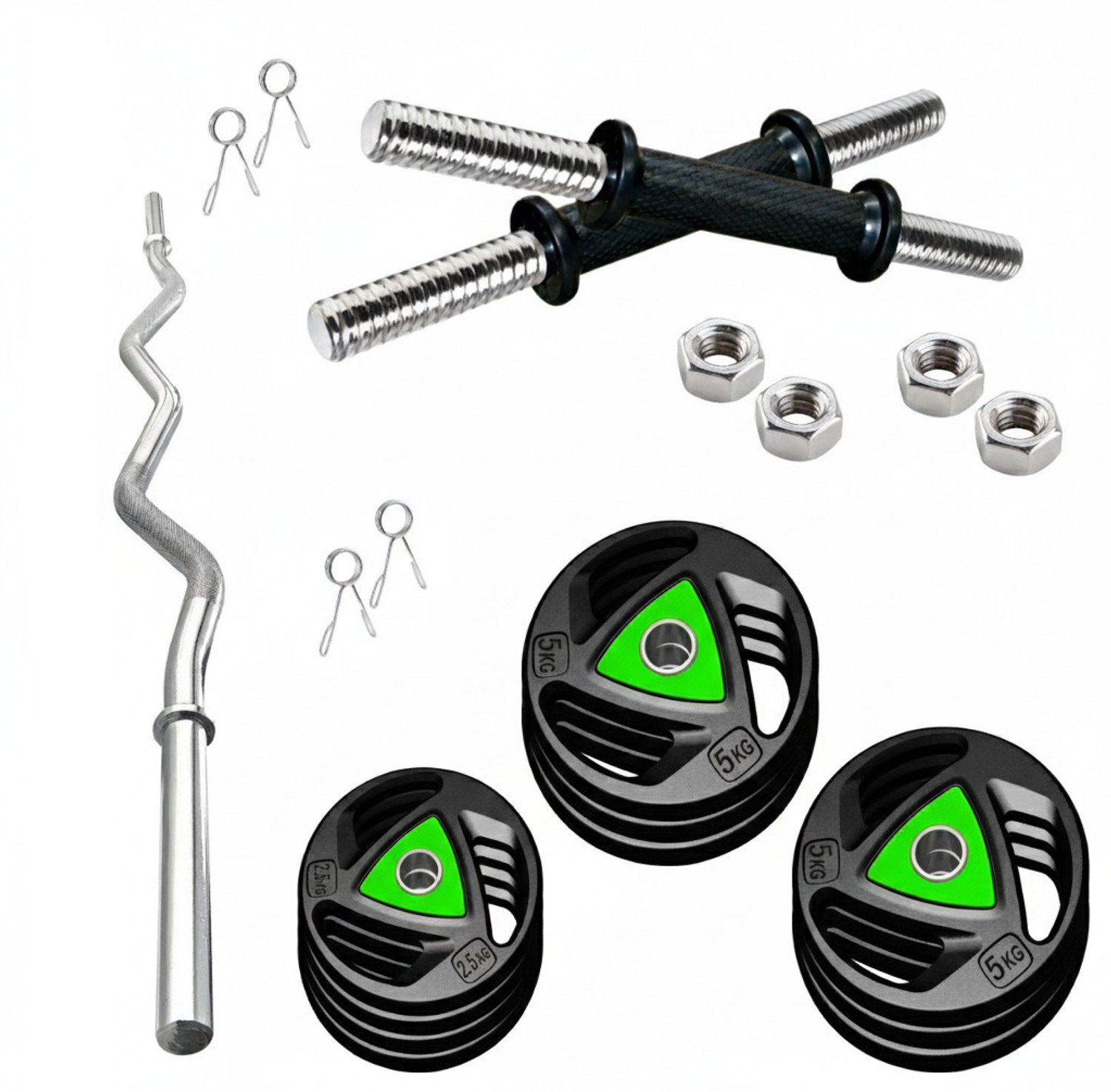 Image of Adrenex 40 kg PROFESSIONAL 40 KG 3 FT HOME GYM Home Gym Combo