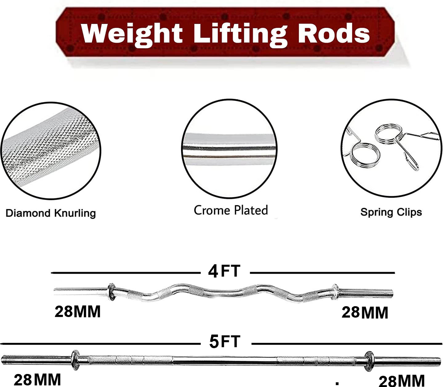 Image of YMD 50 kg Professional Metal Integrated Rubber Plates (2.5X4 5x4 10X2) 4FT Curl, 5FT Strt Home Gym Combo