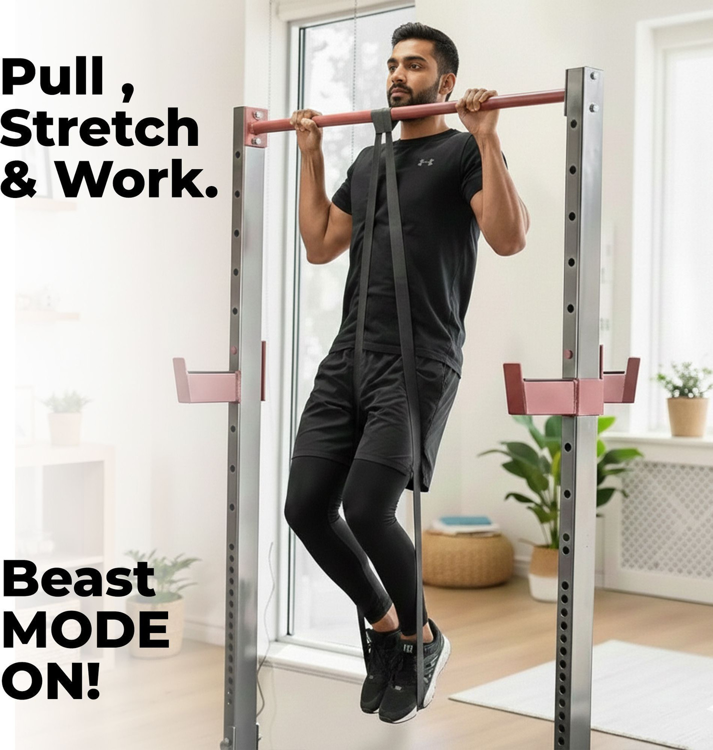 Image of Durafit91 700 kg Durafit91 Natural Rubber Resistance Band Loop for Workout & Pull-Ups Home Gym Combo