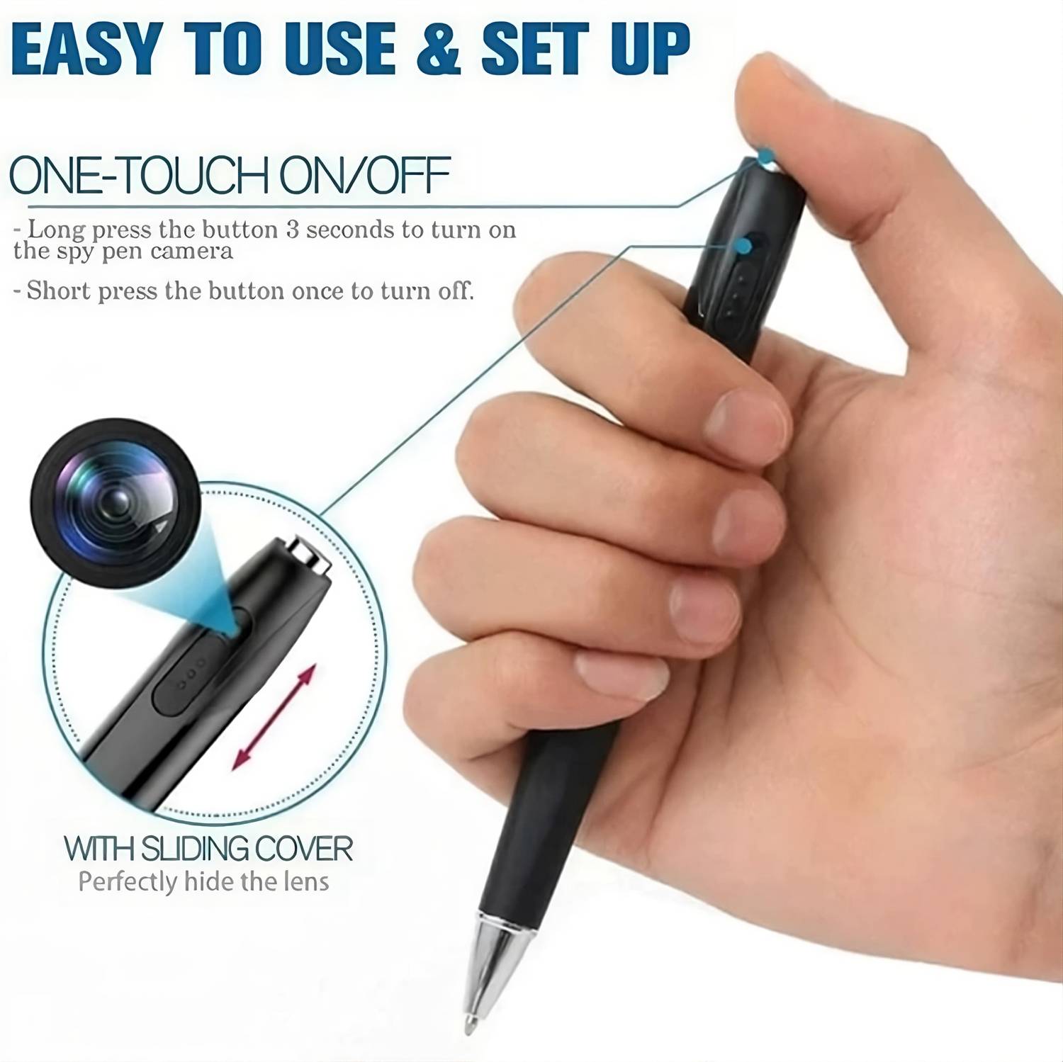 Orantech Pen Camera Spy 1080P HD 32GB - Image 4