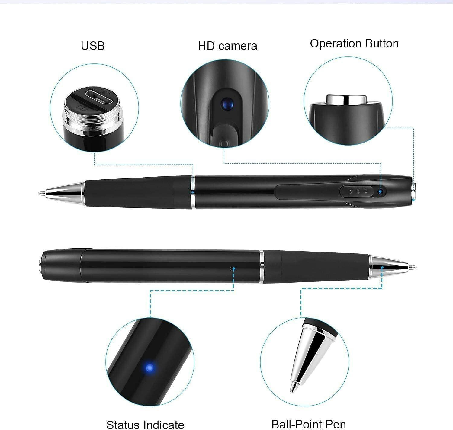 Image of DDLC Full HD Pen Camera 1080P Video Audio Recording Indoor Outdoor Pocket Security Camera
