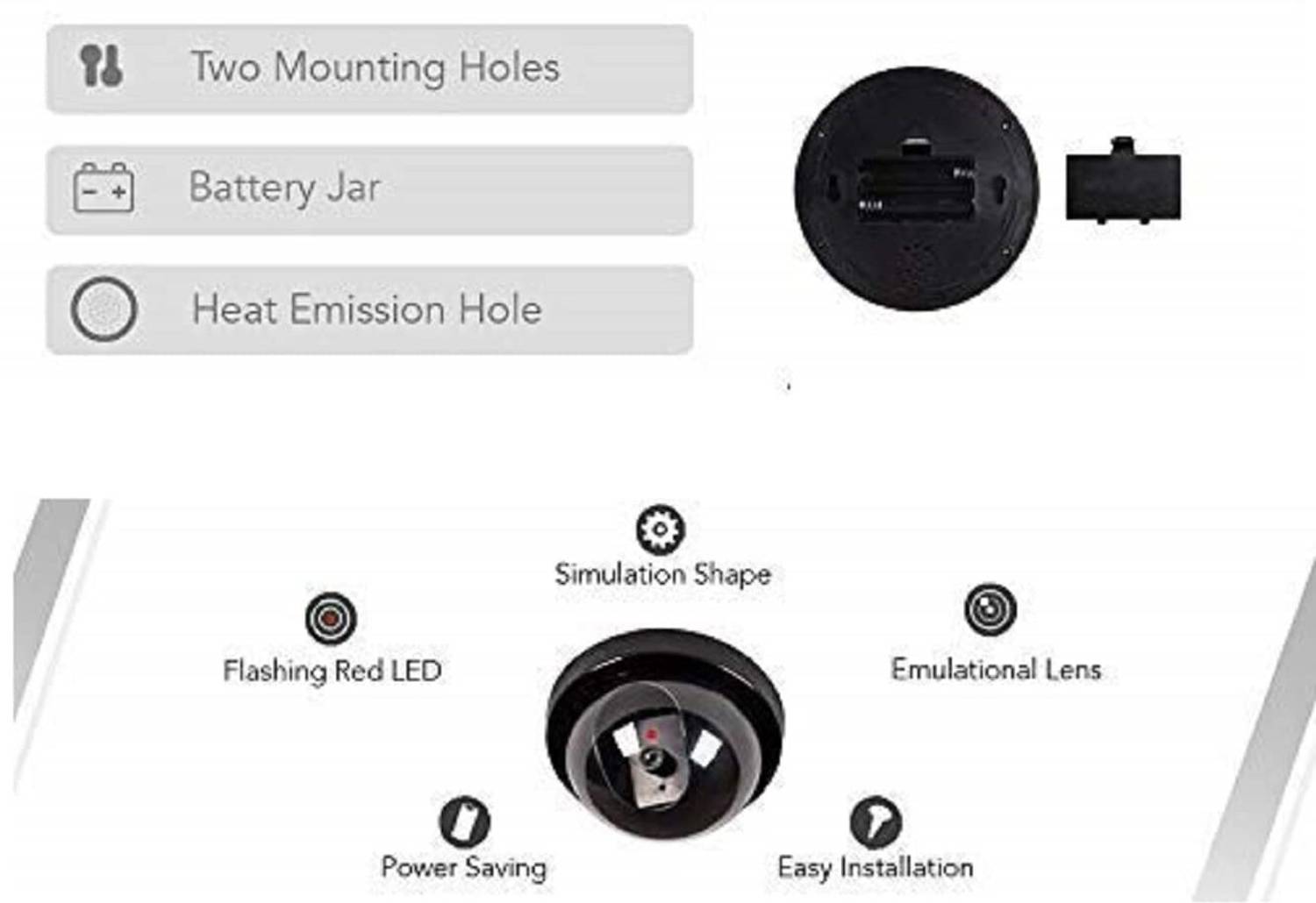 Shivanicorp Dummy Fake Security CCTV Dome Camera - Image 5