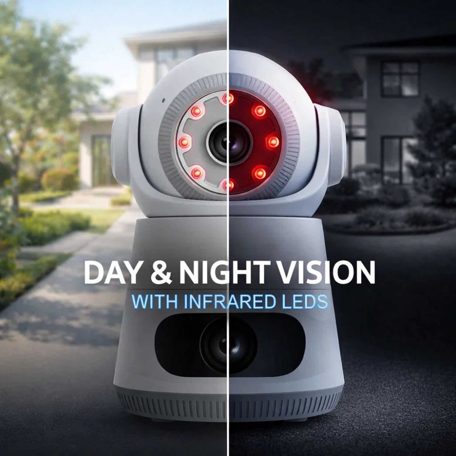 Image of Maizic Smarthome Astro [4MP+4MP] FHD Dual Lens & Dual Screen View WiFi Indoor CCTV Camera Security Camera