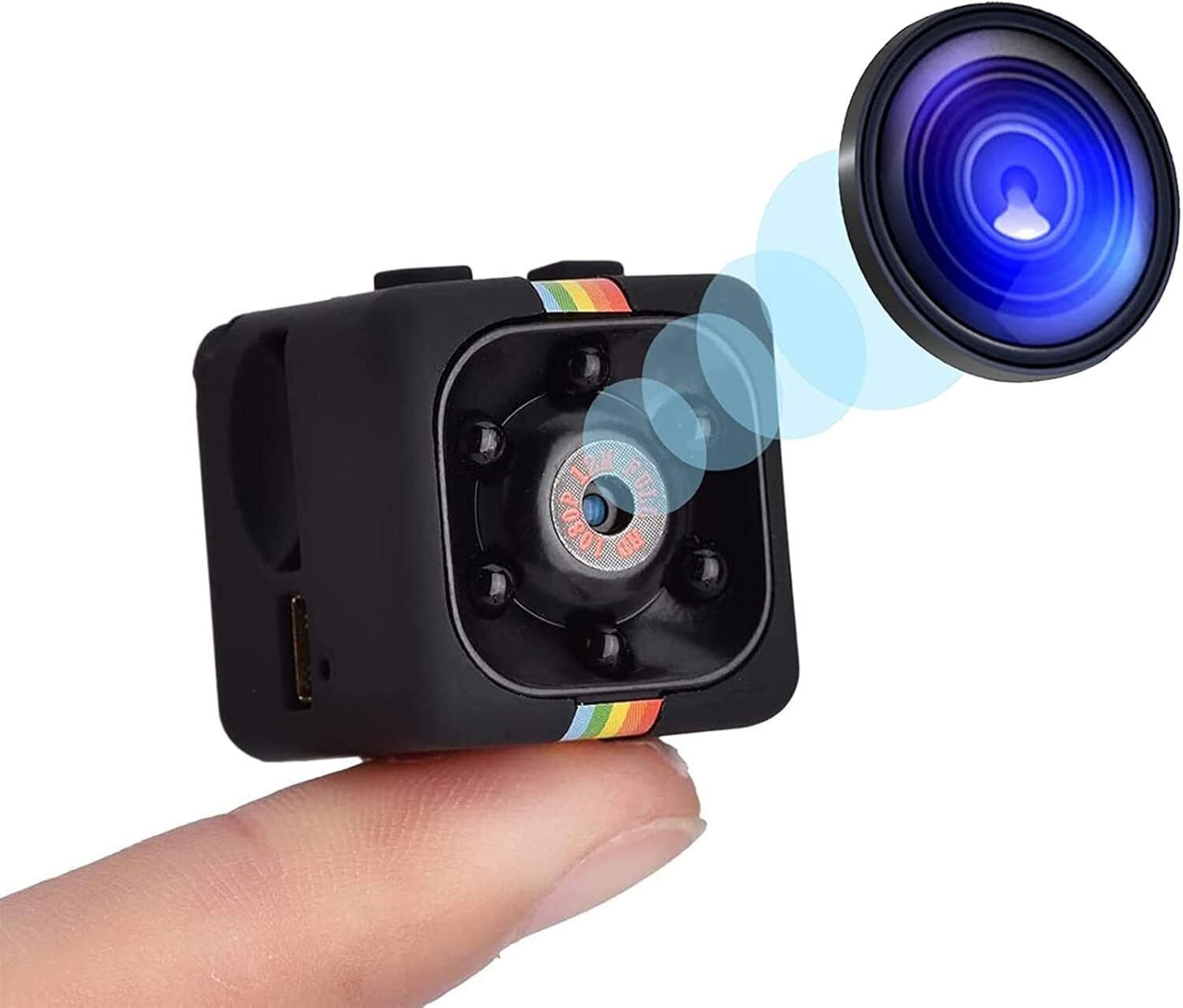 Image of Tazomi 1080P Mini Spy Camera with Low Light Vision Mini Portable Security Camera,Hidden Spy Camera