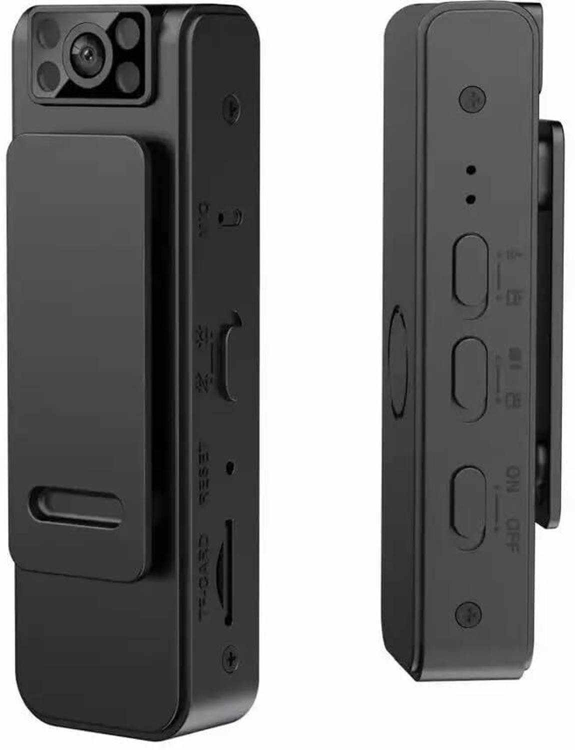 MSTECH Body Worn HD 1080P Portable Video Recorde with 180° Rotata