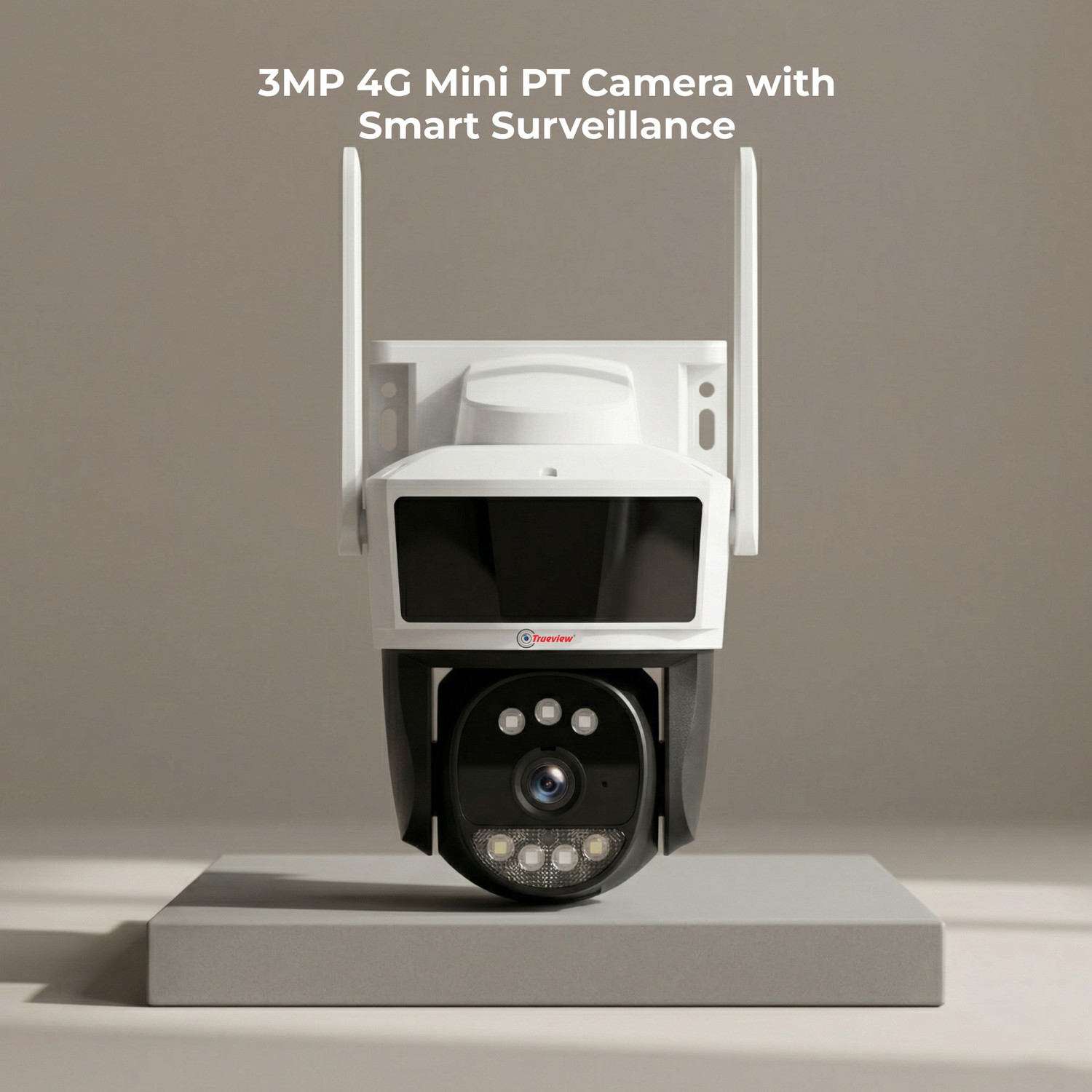 Image of Trueview 3MP STQC 4G Mini PT Smart Tracking All Time Color Outdoor Night Vision Security Camera