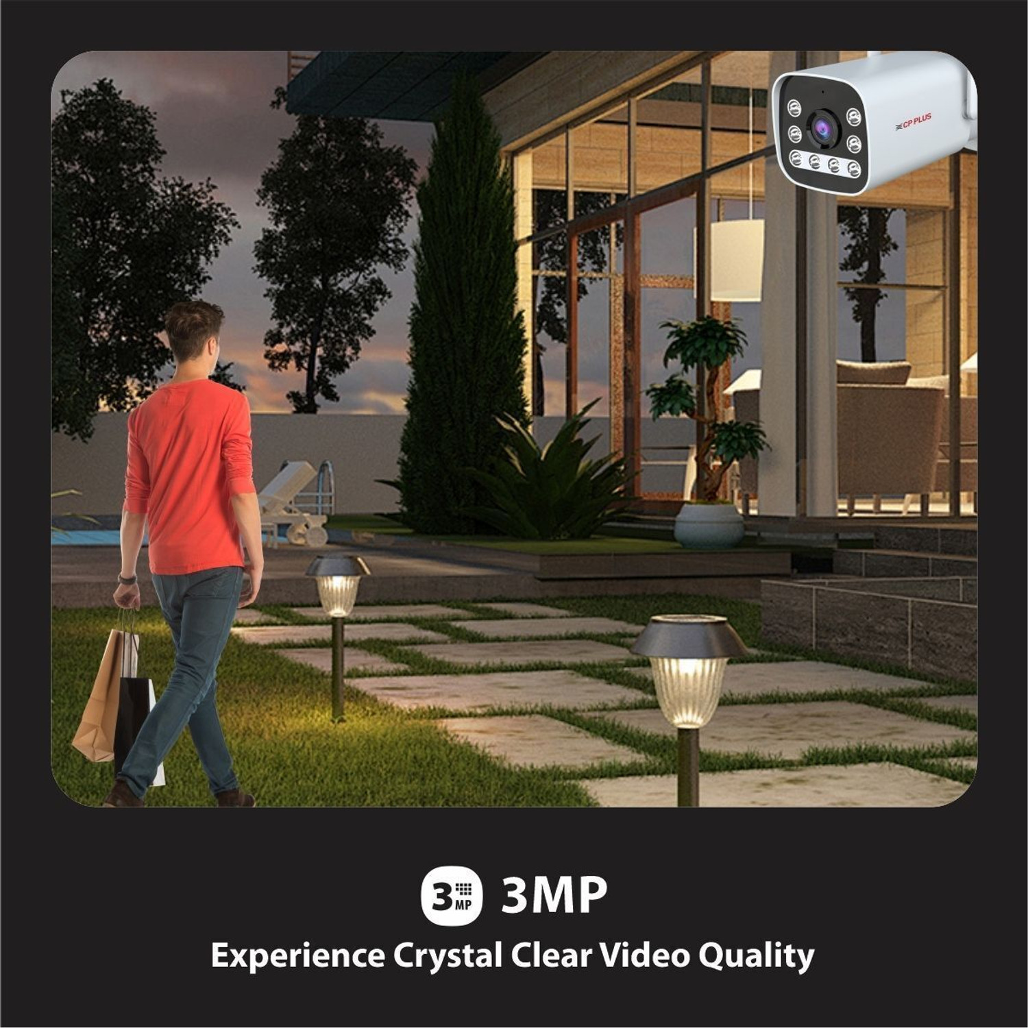 Image of CP PLUS EZ-R33T 3MP|4G SIM|CTC Cyber Tech|Human Motion Detection|IR Night 30M Bullet Security Camera