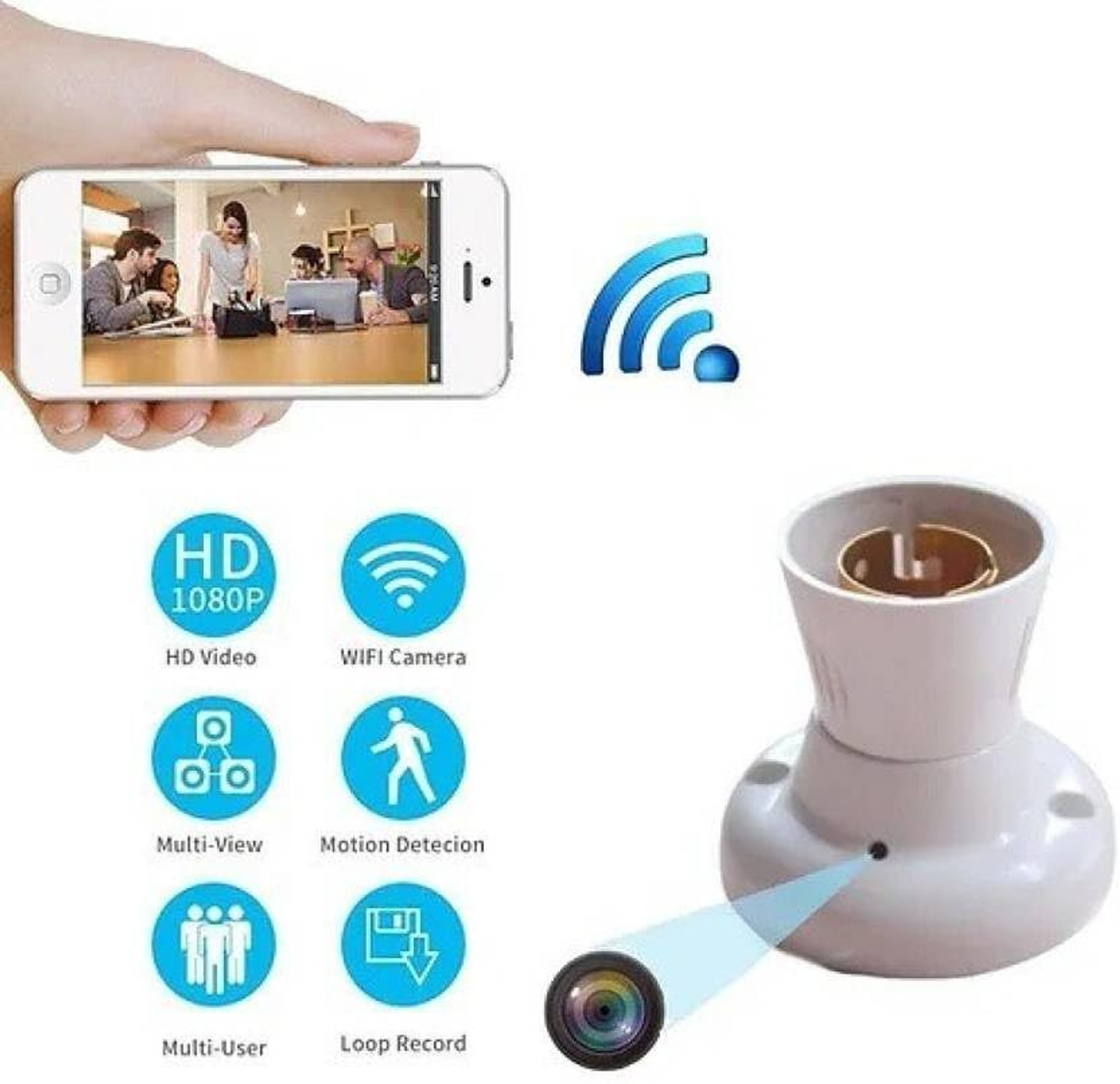 Image of lookcam WIFI CCTV LIVE DIRACT 220V FULL HD SPY HIDDEN Security Camera