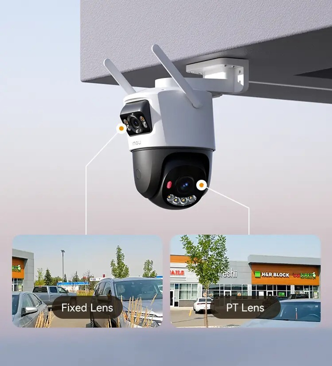 Image of IMOU Imou 10MP (5MP+5MP) Dual Lens Pan Tilt WiFi CCTV Camera AI Night Vision Security Camera