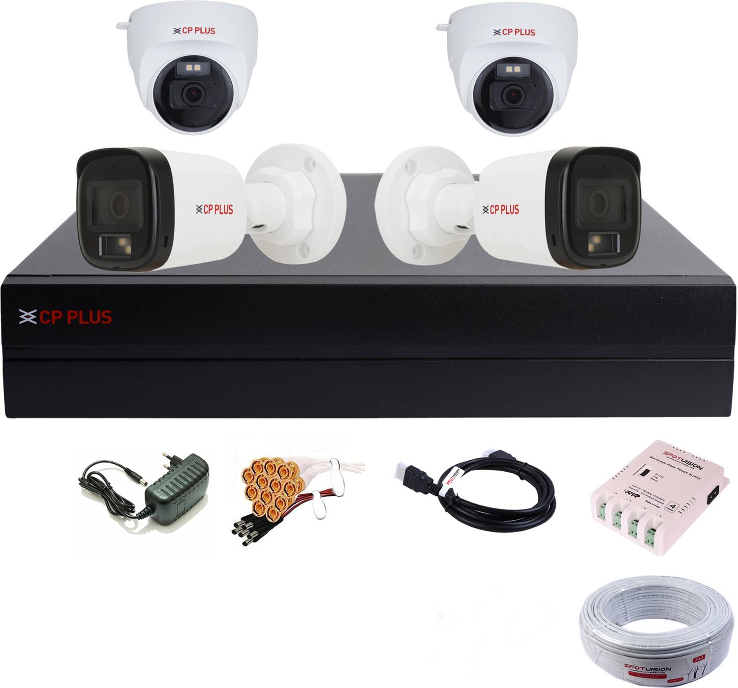CP PLUS 4 Channel HD DVR 1080P Security Camera - Image 1