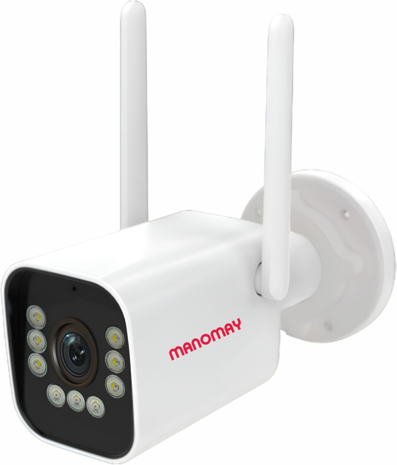Image of Manomay STQC 3MP WiFi Bullet CCTV Camera | Night Vision | 2-Way Audio | IP66 Security Camera