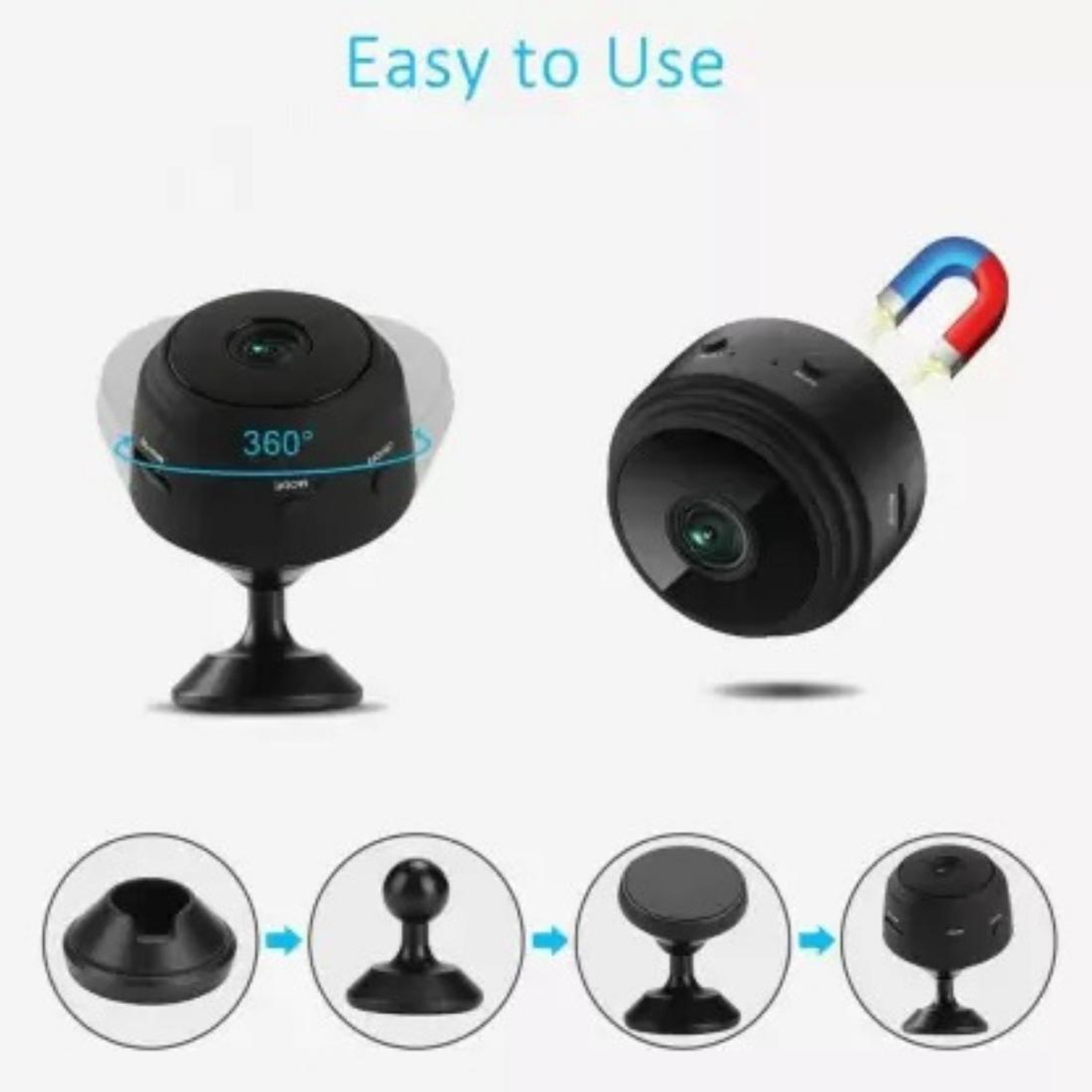 Image of SKY HUB A9 Mini Camera WiFi 1080P HD IP Camera Home Security Magnetic Wireless Camcorder Security Camera