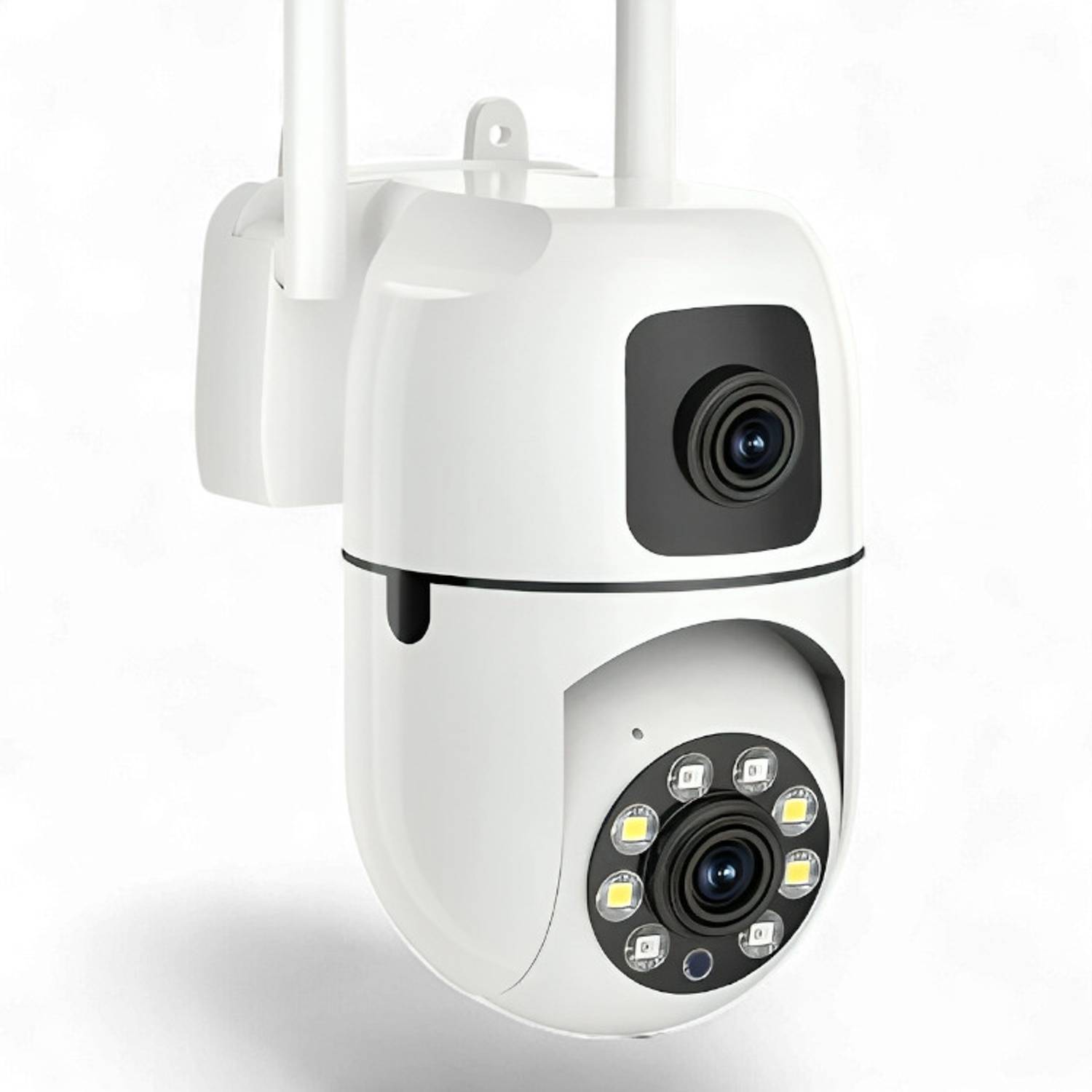 SIOVS Dual Lens WiFi PTZ CCTV Camera 360 Degree Pan Tilt Color Night Vision Security Camera