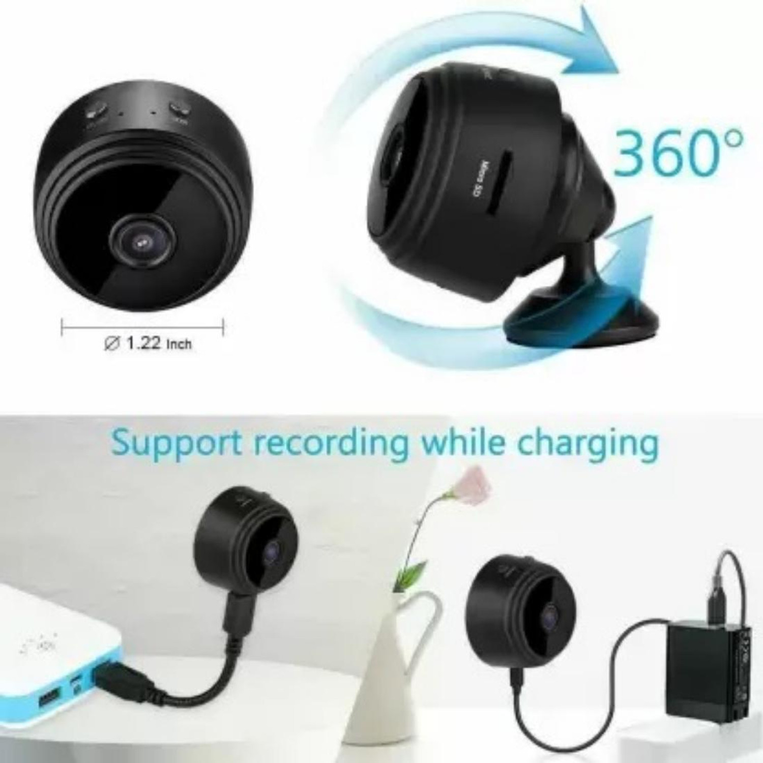 Image of SATTOBISION Mini Wifi Full HD Spy Hidden Wireless CCTV IP Camera For Home Security Security Camera