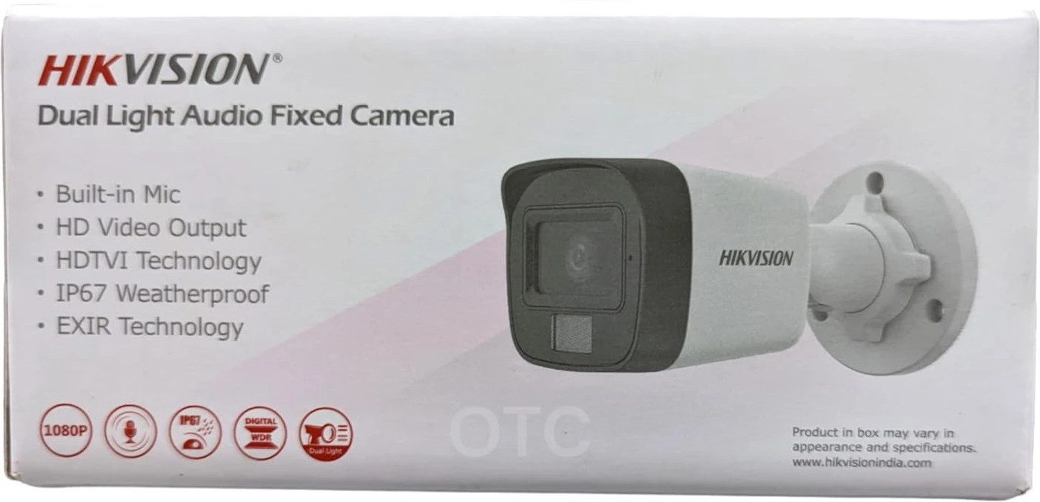 Image of HIKVISION DS-2CE16D0T-LPFS Dual light audio fixed camera Security Camera