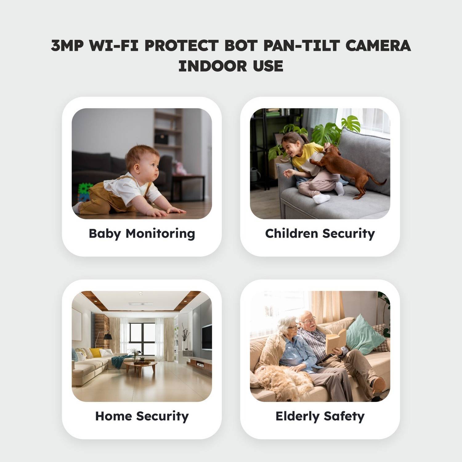 Manomay Pack of 2 3MP WiFi Pan Tilt CCTV Cameras - Image 5