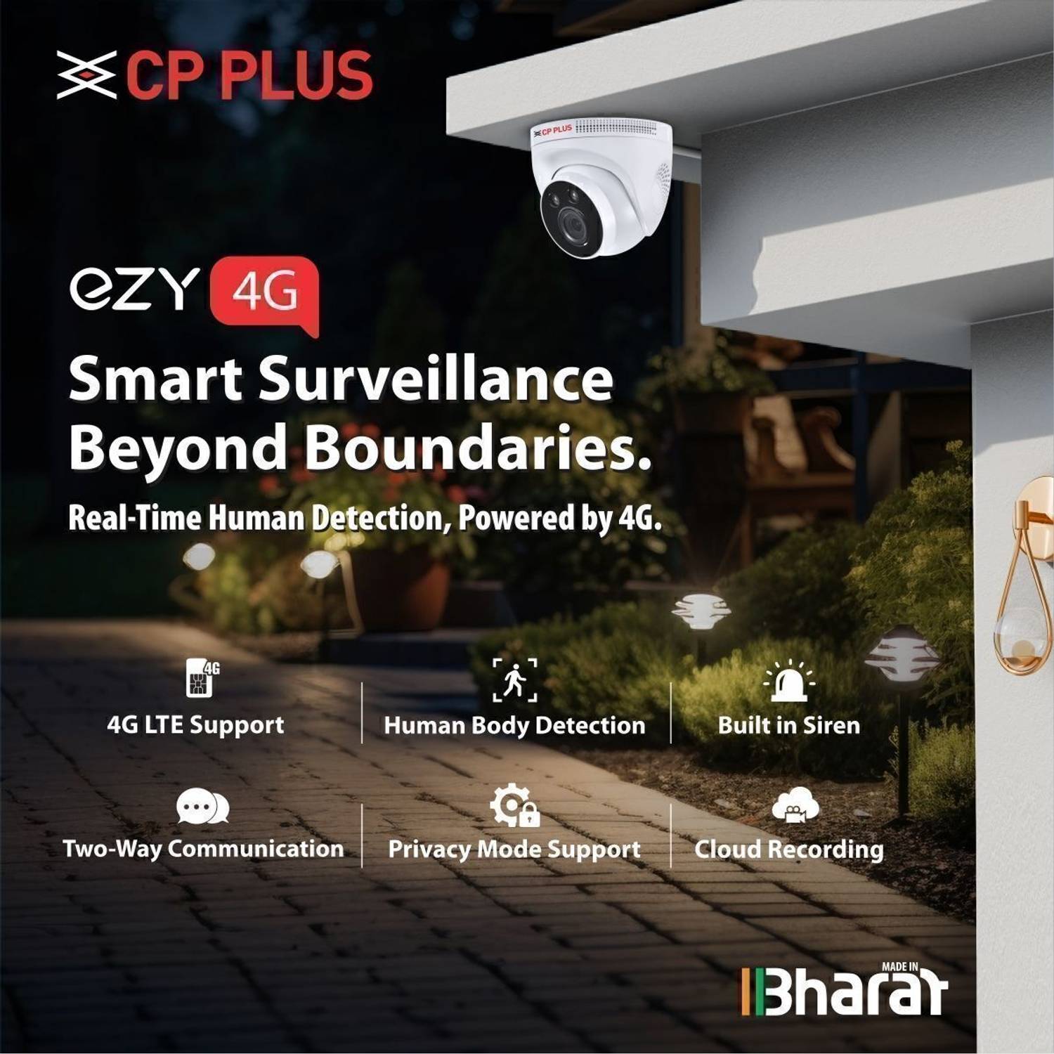 CP PLUS EZ-M32T 3MP 4G Smart CCTV Camera - Image 3