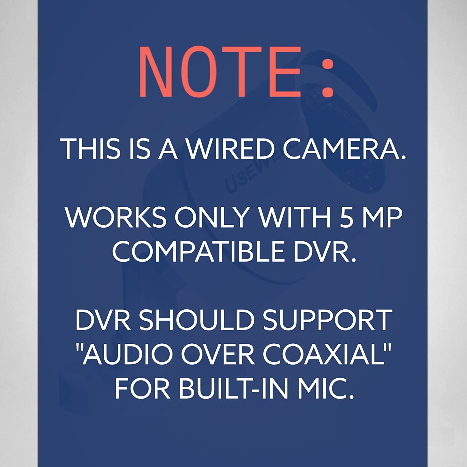 Image of HIKVISION 5 MP Outdoor Bullet CCTV Camera with inbuilt Audio Mic IP67 DS-2CE16H0T-ITPFS + Security Camera