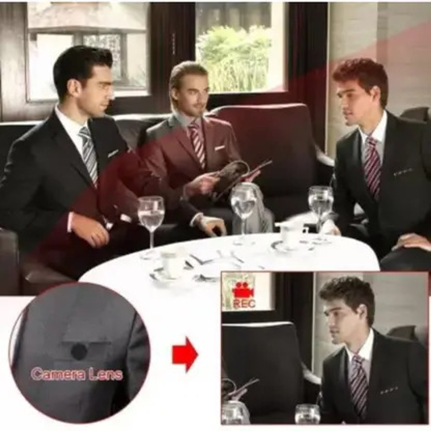Image of PERAMISYM Hidden Spy Camera Button with HD Video, Audio Recording, Supports 32GB MicroSD Spy Camera