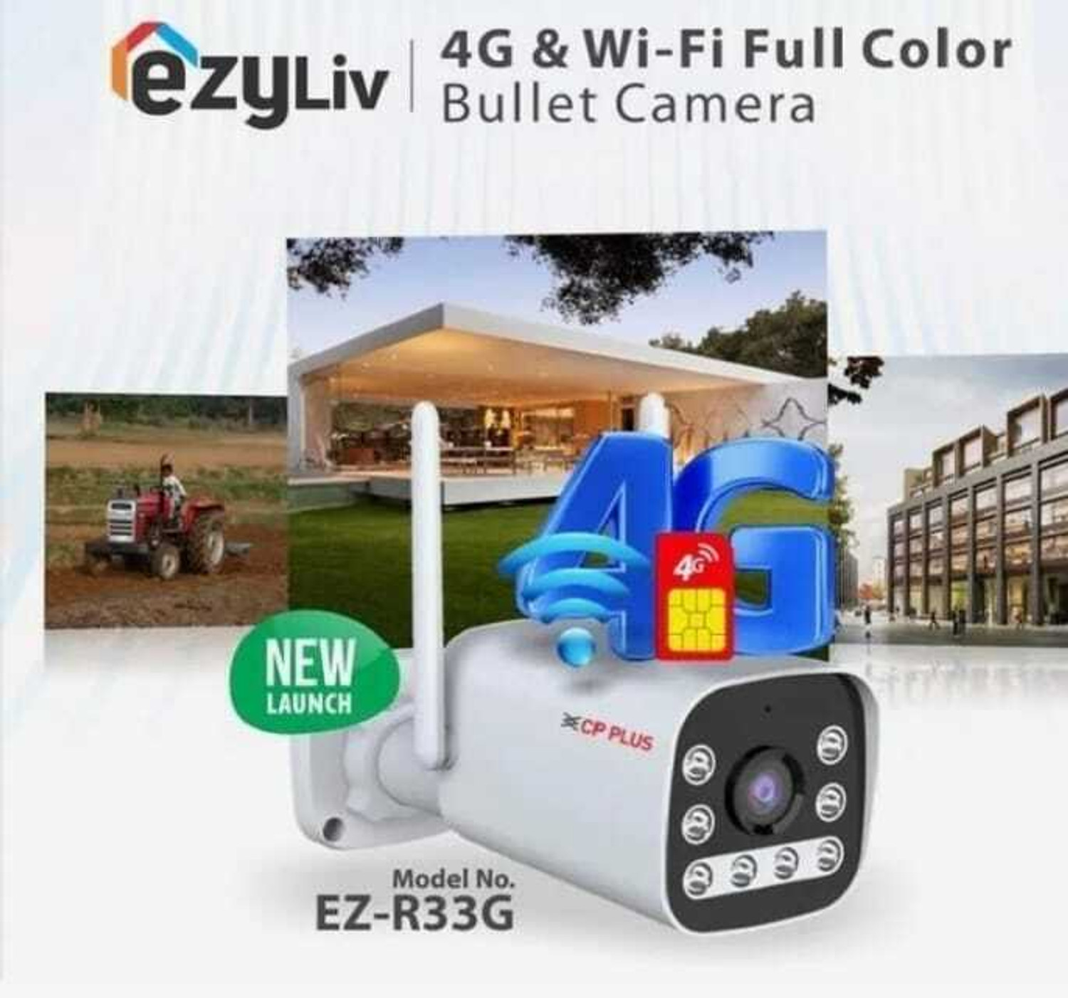 Image of CP PLUS 4G SIM 3 MP NETWORK CAMERA WITH 2 WAY AUDIO COLOR NIGHTVISION Security Camera