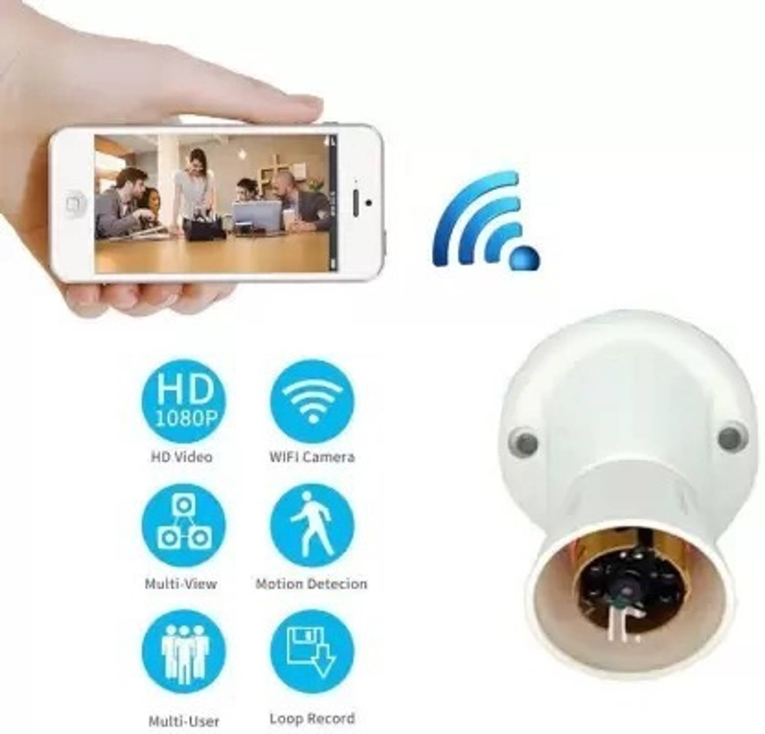 SATTOBISION Bulb Holder Camera cctv ptz baby spy 1080p wifi hideen surveillance Spy Camera Security Camera Price in India - Buy SATTOBISION Bulb Holder Camera cctv ptz baby spy 1080p wifi hideen surveillance Spy Camera Security Camera online at Flipkart.com