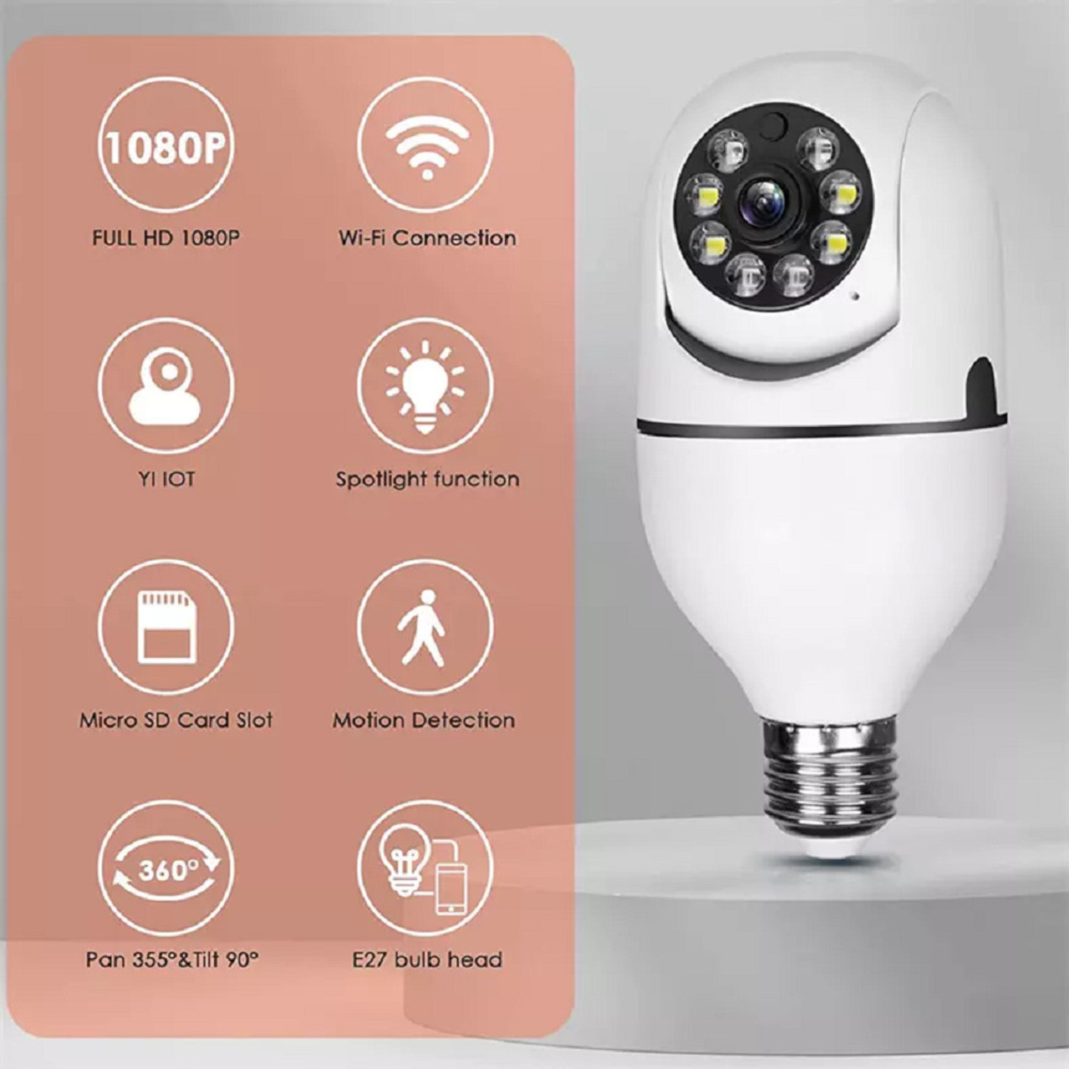 Image of AVOIHS CCTV WiFi Wireless ptz Camera 1080p HD Night Vision Live View Alarm TwoWay Audio Security Camera