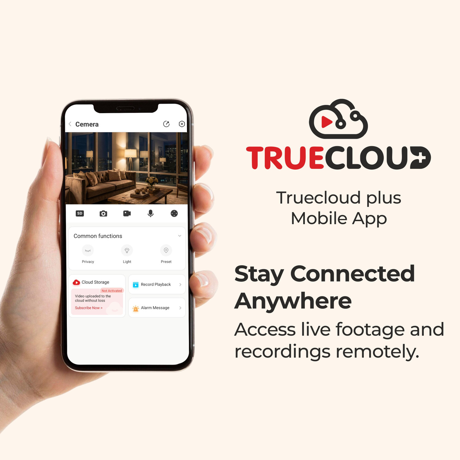 Image of Trueview 3MP 4G SIM STQC Certified Dome | Color Night Vision | 2-Way Audio Security Camera