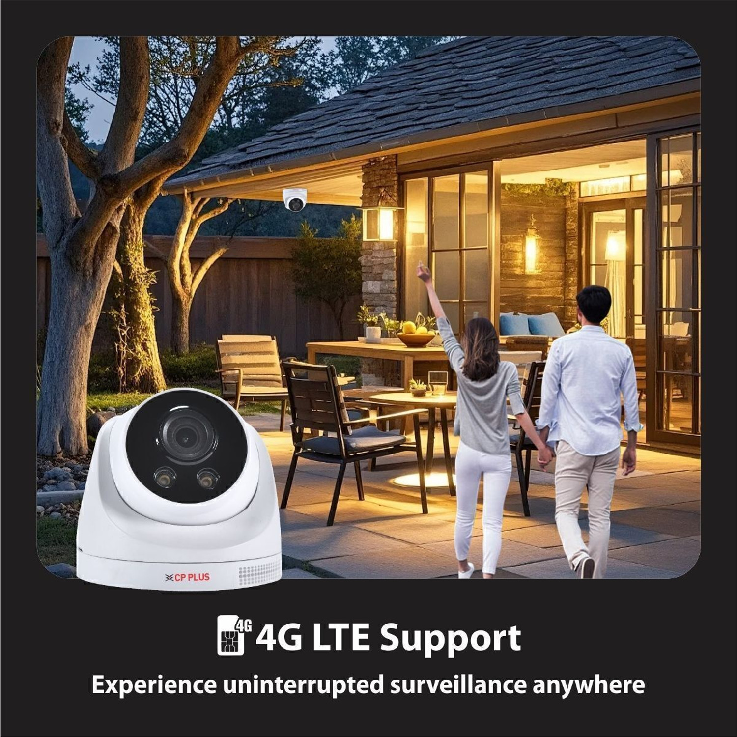 Image of CP PLUS EZ-M32T 3MP 4G Full HD Smart CCTV Camera with Night Vision & 2-Way Audio Security Camera