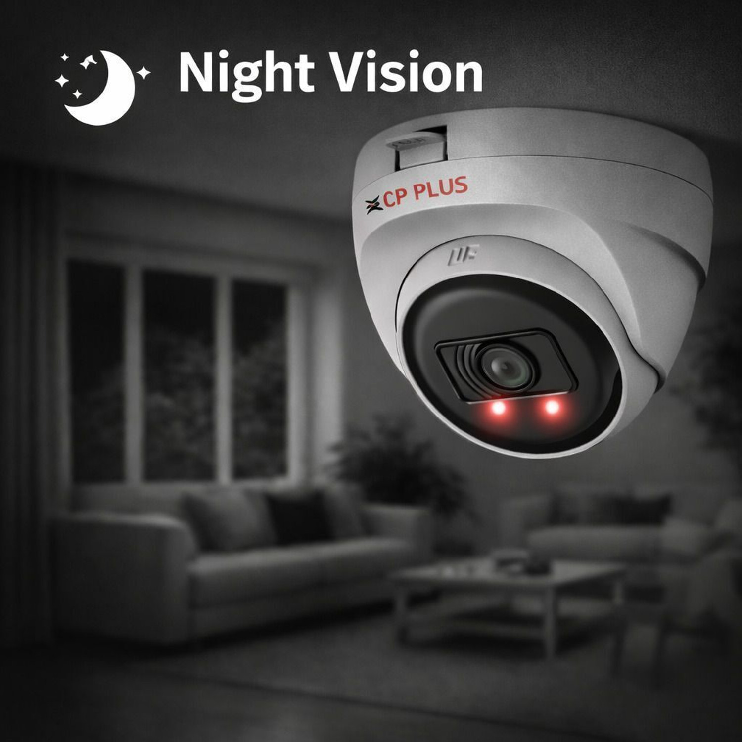 Image of CP PLUS 2.4 MP Full HD Indoor Dome Camera With 30Mtr IR Night Vision CP-URC-DC24PL3 Security Camera