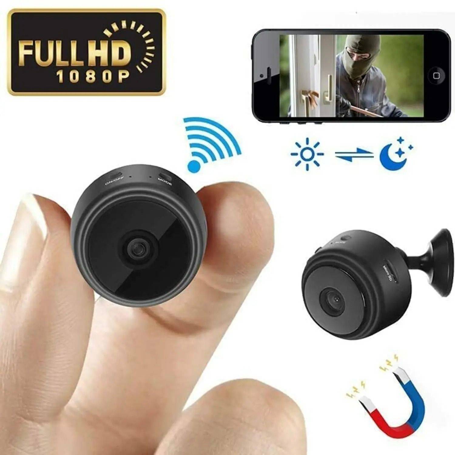 PERAMISYM Spy Ip CCTV Covert Mini Spy Camera Wireless with Motion Detection & Loop Record Security Camera
