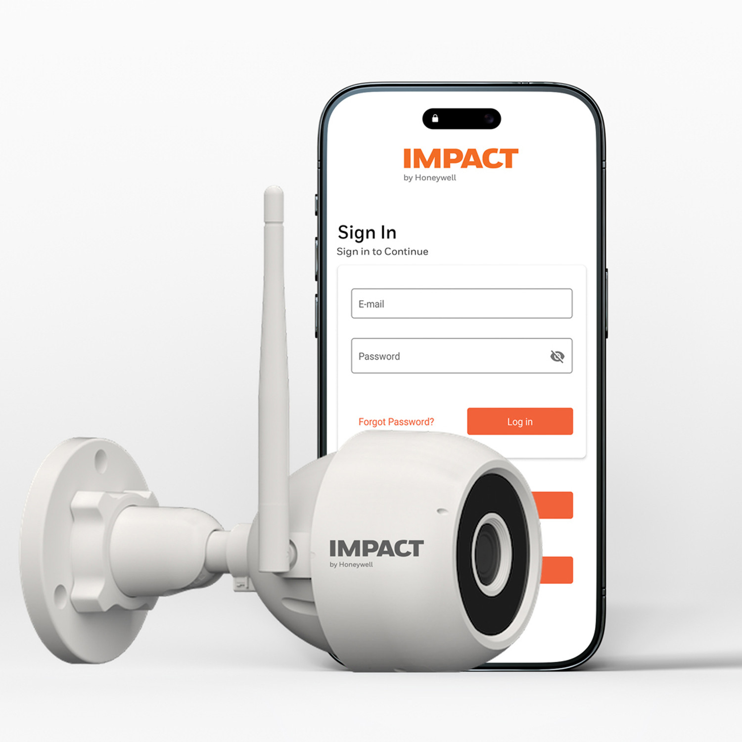 Image of Impact by Honeywell TEV2 HD 2MP Smart Wifi IP CCTV Night Vision Remote viewing Motion Alert Outdoor Security Camera