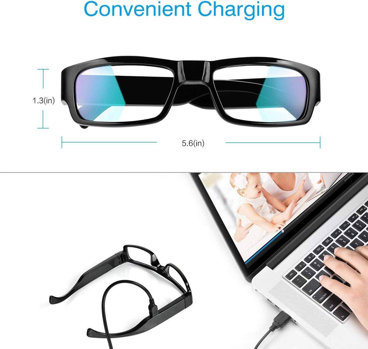 FEERO Spy 1080P HD Glasses 128GB - Image 4