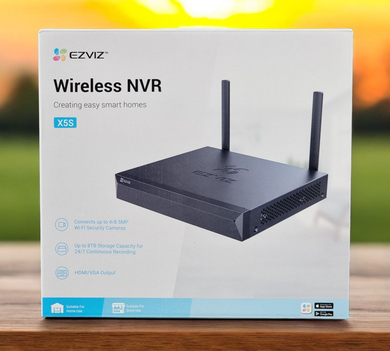 Image of EZVIZ X5S-8W Wireless NVR|VGA & HDMI |WiFi Signal Upto 100m |Third Party Compatibility Security Camera