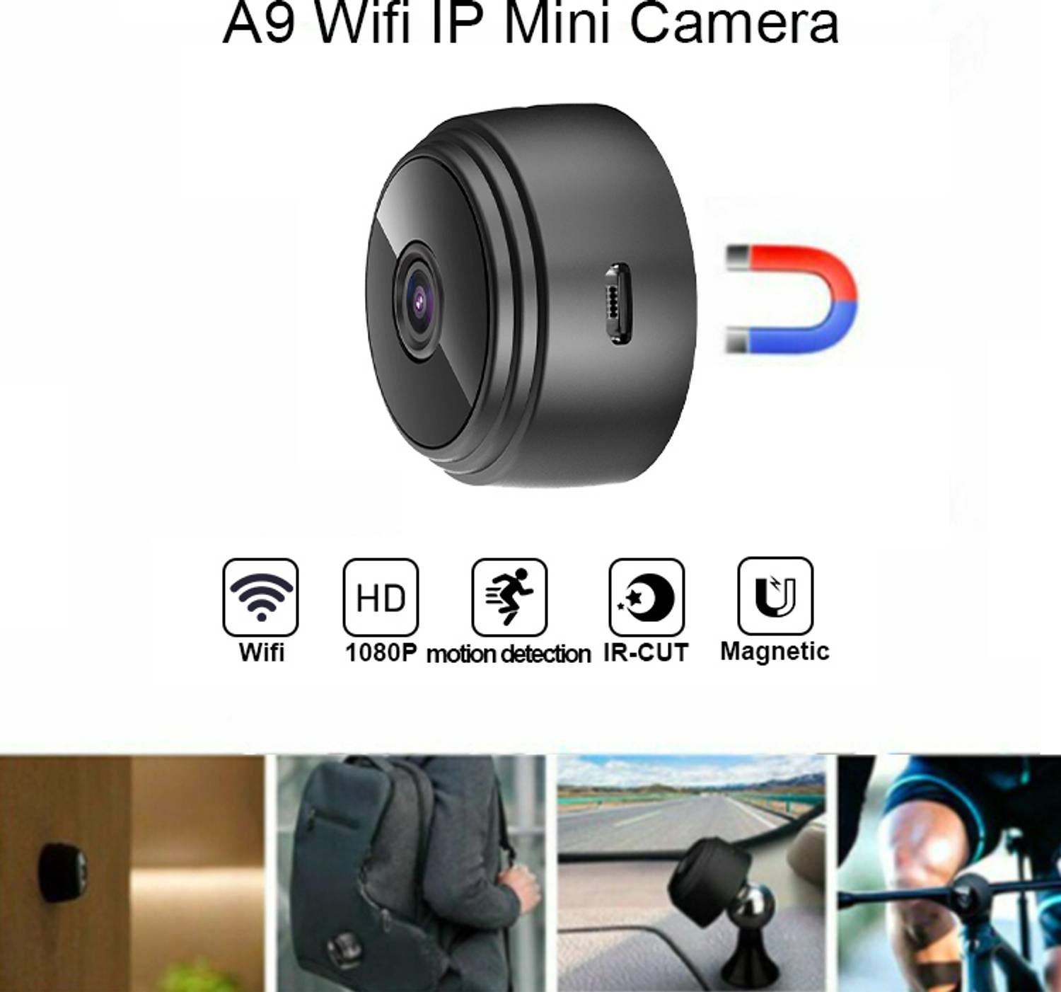 osqd A9 Mini Wireless WiFi CCTV Camera - Image 5