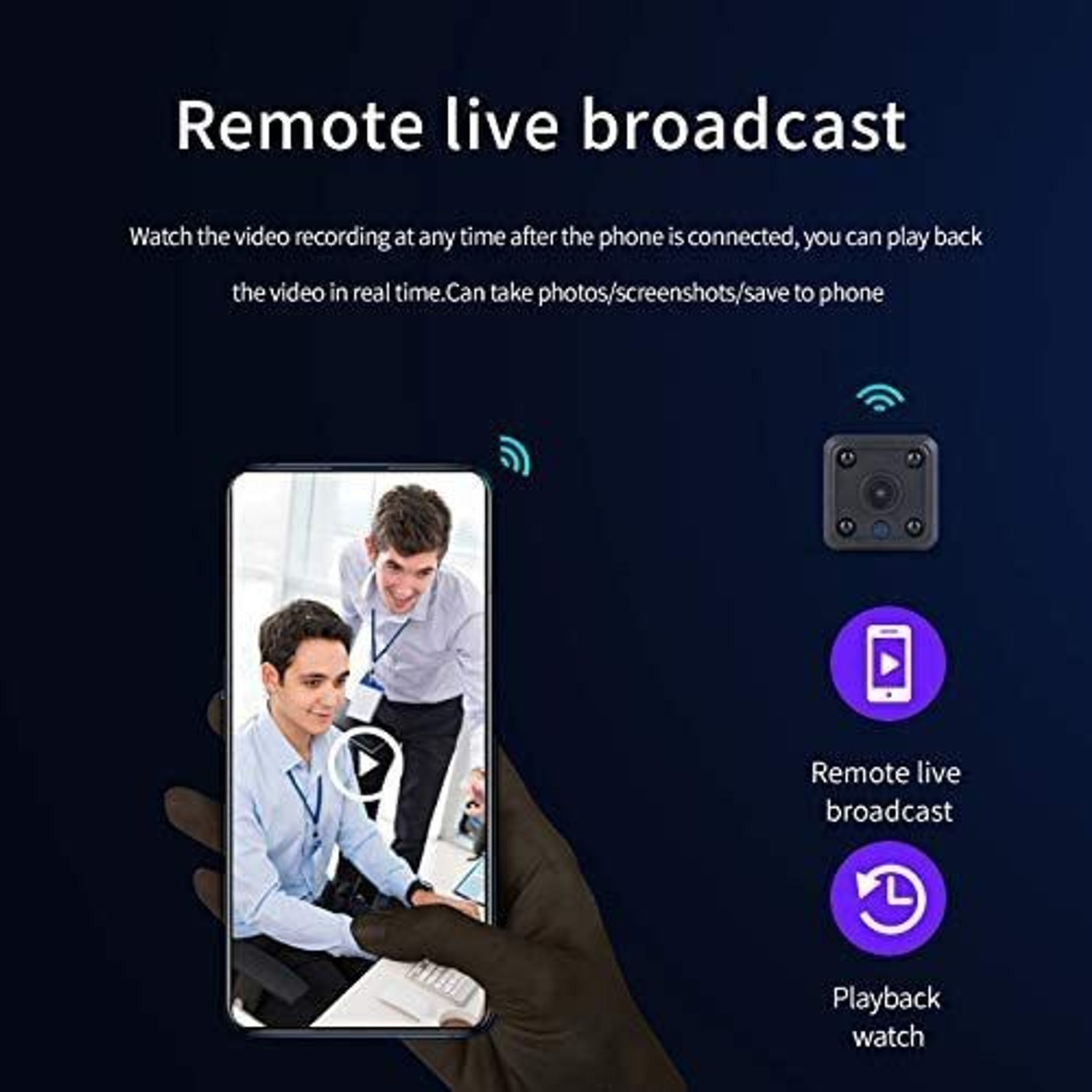 Image of Bzrqx Mini Wifi 1080P Full HD Spy Hidden Total Wireless CCTV IP Camera For Home Security Camera