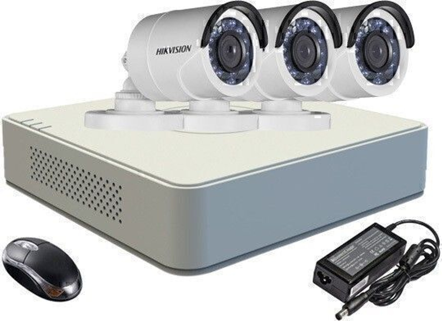 Image of HIKVISION HIKVISION DS-7A04HGHI-F1 /N OR DS-7A04HGHI-F1 /ECO, 720PBULLET CAMERA DS-2CE1AC0T-IRP OR DS-2CE1ACOT-IRP /ECO 3PCS. Security Camera