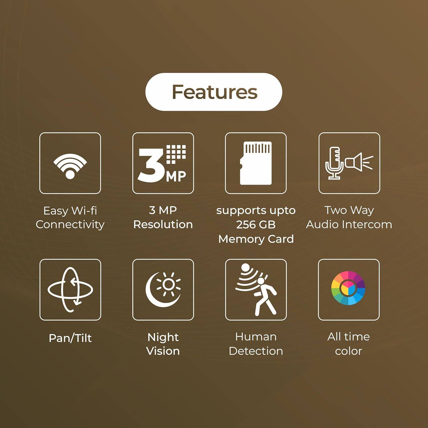 Trueview 3MP STQC WiFi Pan Tilt Security Camera - Image 3