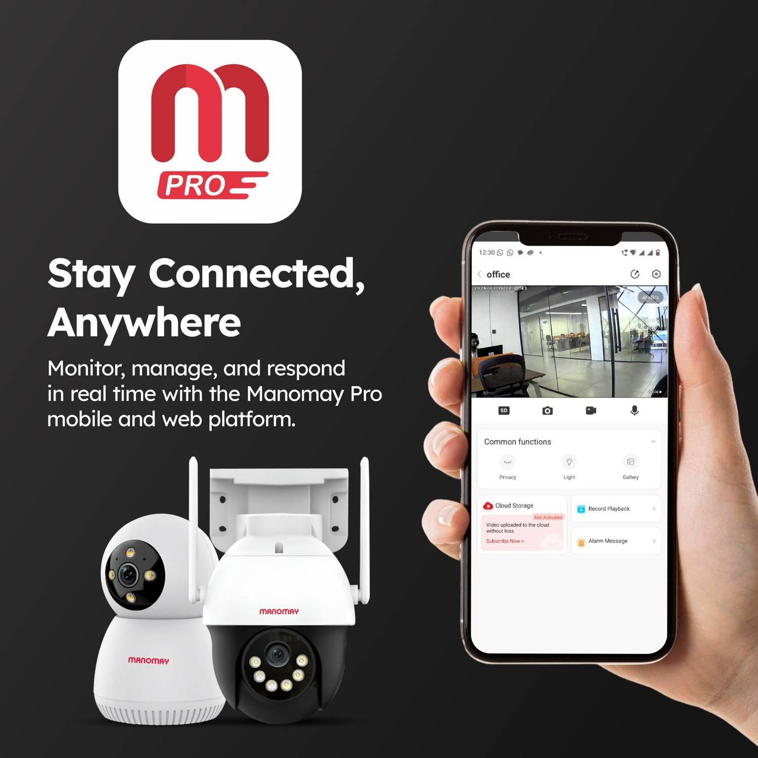 Manomay Pack of 2 3MP WiFi Pan Tilt CCTV Cameras - Image 2