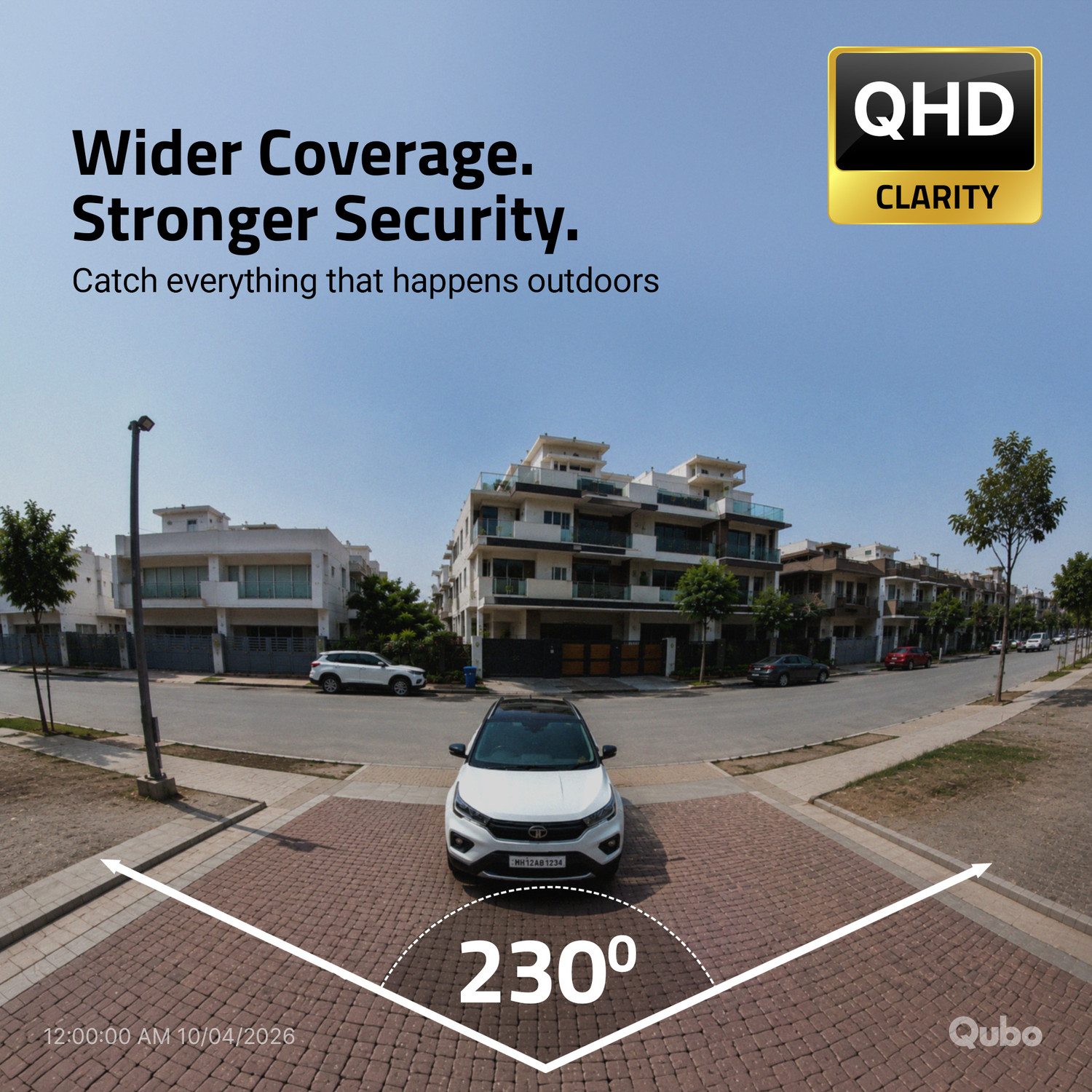 Image of Qubo Smart Bullet Cam Pro 180˚(4MP) Security Camera
