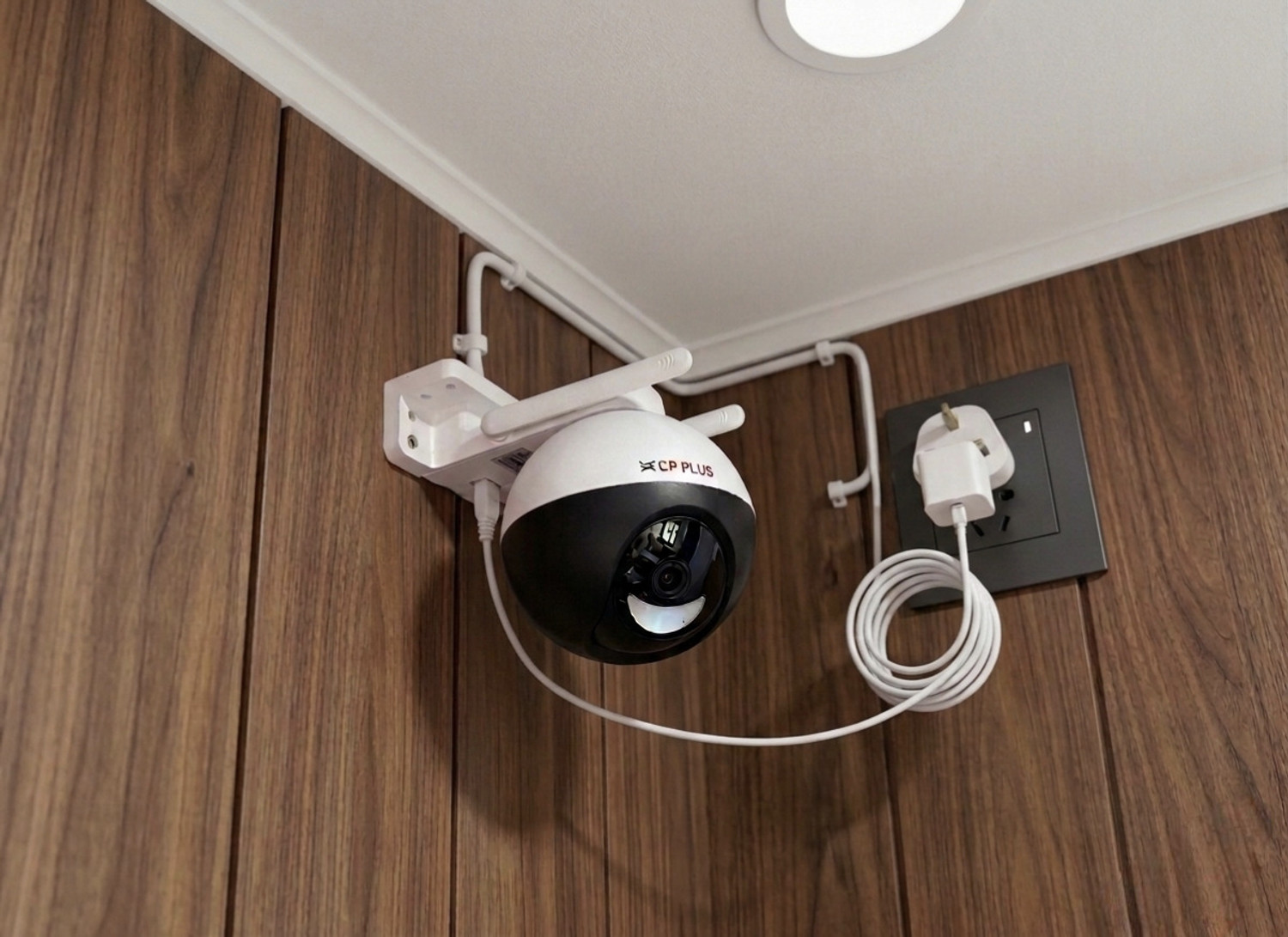 Image of CP PLUS CP-Z43Q 4MP Wi-Fi Pan Tilt Camera with Full Color Night Vision & Motion Alerts Security Camera (256 GB, 1 Channel)