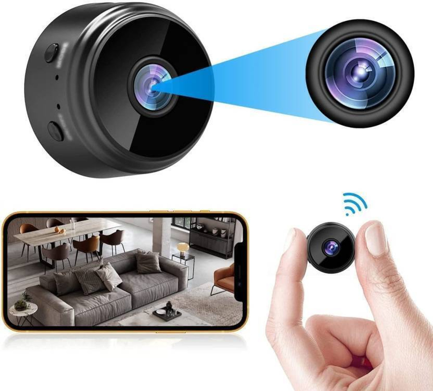 Image of SKY HUB WiFi 1080P Spy Camera Magnetic Hidden Nanny Audio Live Video Security Camera